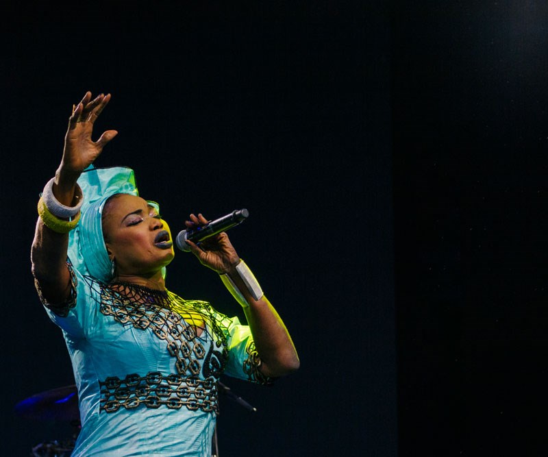 Oumou Sangaré at WOMAD 2017 (photo: Tom Askew-Miller)