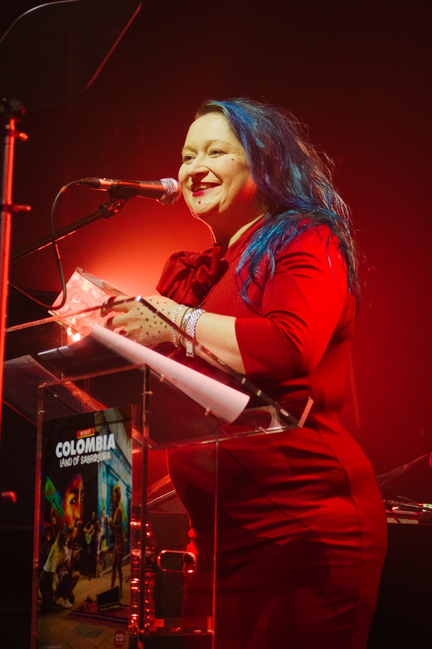 Eliza Carthy accepts her Europe Award