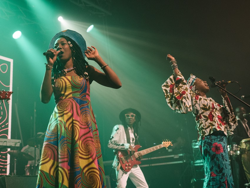 Fatoumata Diawara and Angélique Kidjo were backed by an all-star house band