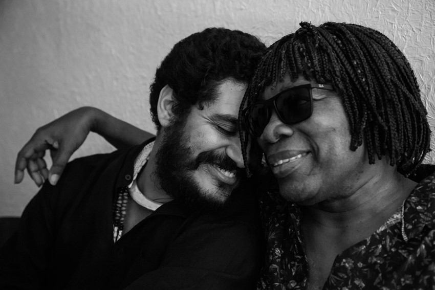 Criolo and Milton Nascimento; the pair have recently released Existe Amor together (Fred Siewerdt)
