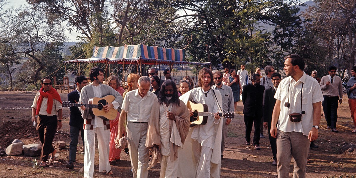 Maharishi & The Beatles Credit Colin Harrison Avico Ltd