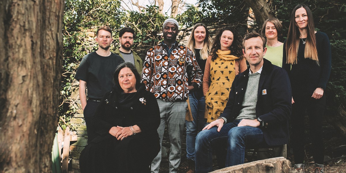 Spell Songs Feat L To R Jim Molyneux Kris Drever Seckou Keita Rachel Newton Beth Porter Karine Polwart Julie Fowlis With Jackie Morris And Robert Macfarlane