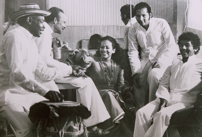 Totó la Momposina on tour in Europe in the 1970s