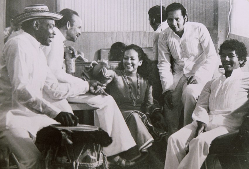 Totó la Momposina on tour in Europe in the 1970s