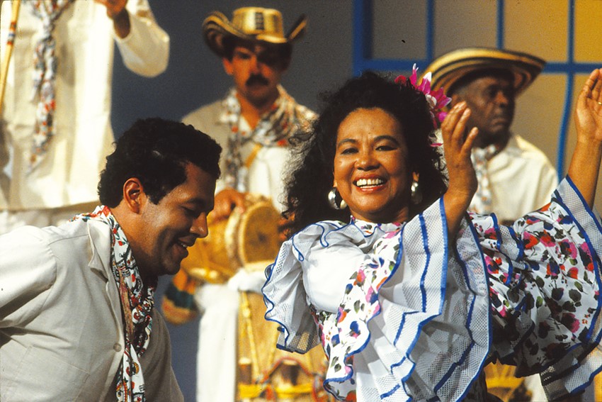 Totó la Momposina on Colombian TV in 1992 (photo: Juan Camilo Segura)