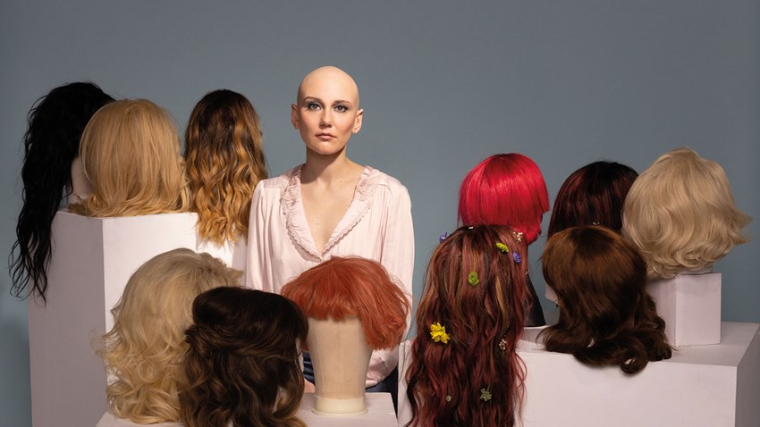 Molly with her wig collection (photo: Ebru Yıldız)